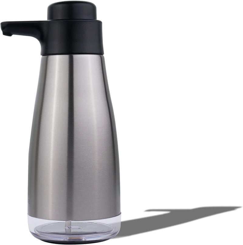 AIKE 15fl.oz Stainless Steel Liquid Soap Dispenser for Dish and Hand Soap - Image 1